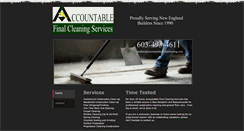 Desktop Screenshot of accountablefinalcleaning.com
