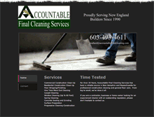 Tablet Screenshot of accountablefinalcleaning.com